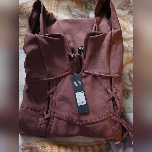 Fashion Nova Deep Brown Long Sleeve Dress - Picture 3 of 4